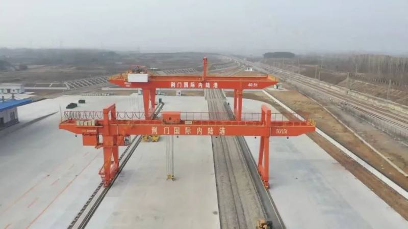 【新春走基层】荆门国际内陆港铁路作业区基本完工