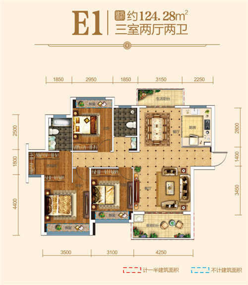 紫荆澜庭户型图