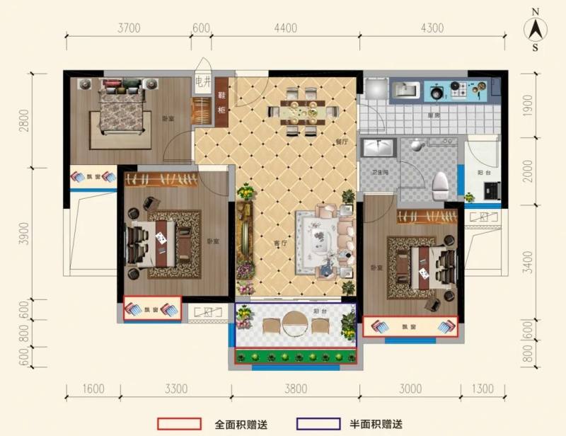 荆门洋丰·象山玉园户型图