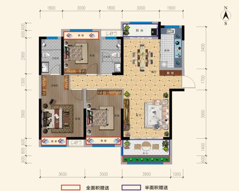 荆门洋丰·象山玉园户型图