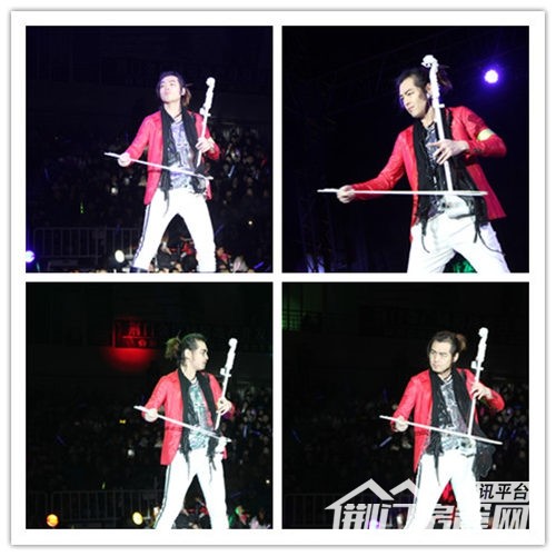 白浪将西洋的劲爆摇滚乐与中国的传统二胡融合在一起演出,"激情二胡"